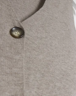 Beige knit waistcoat