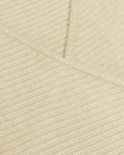 Beige knit wrap jumper midi dress