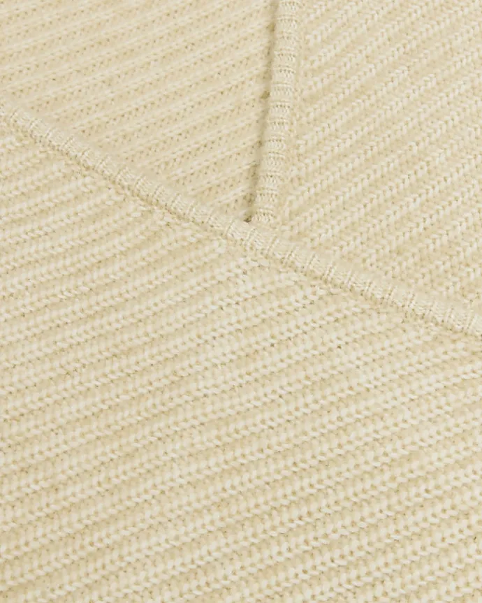 Beige knit wrap jumper midi dress