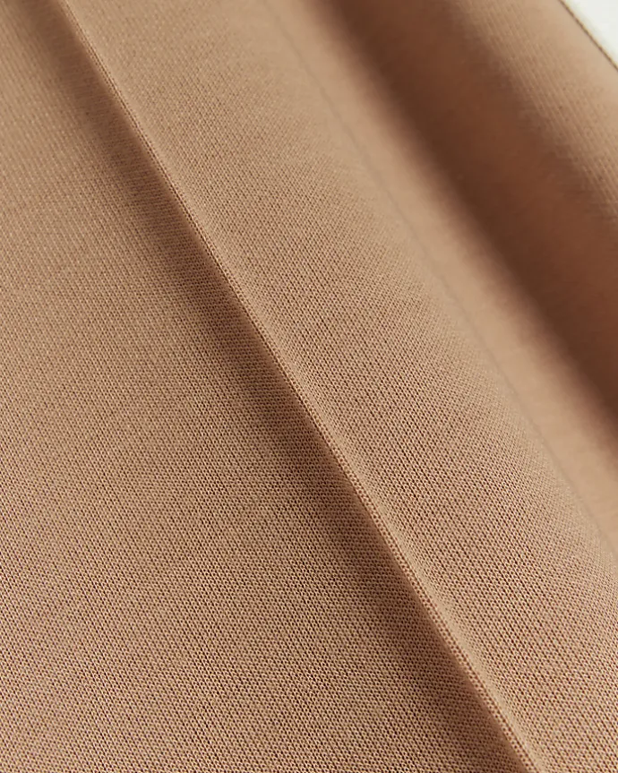 Beige side stripe wide leg joggers