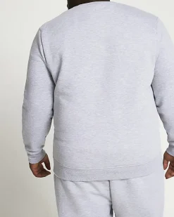 Big & Tall grey slim fit sweatshirt