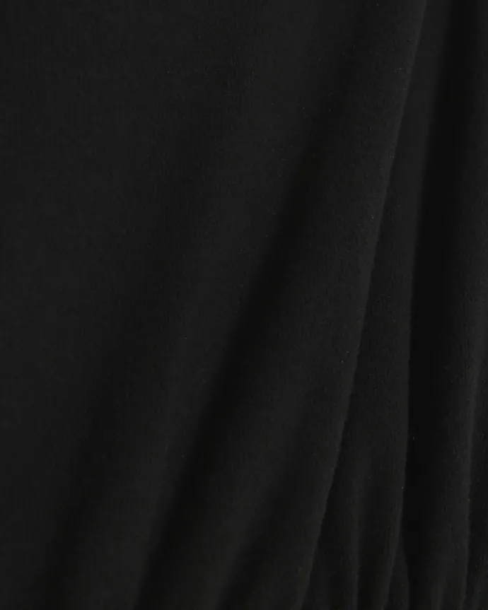 Black asymmetric sweatshirt maxi dress