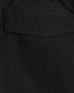 Black belted utility cargo trousers