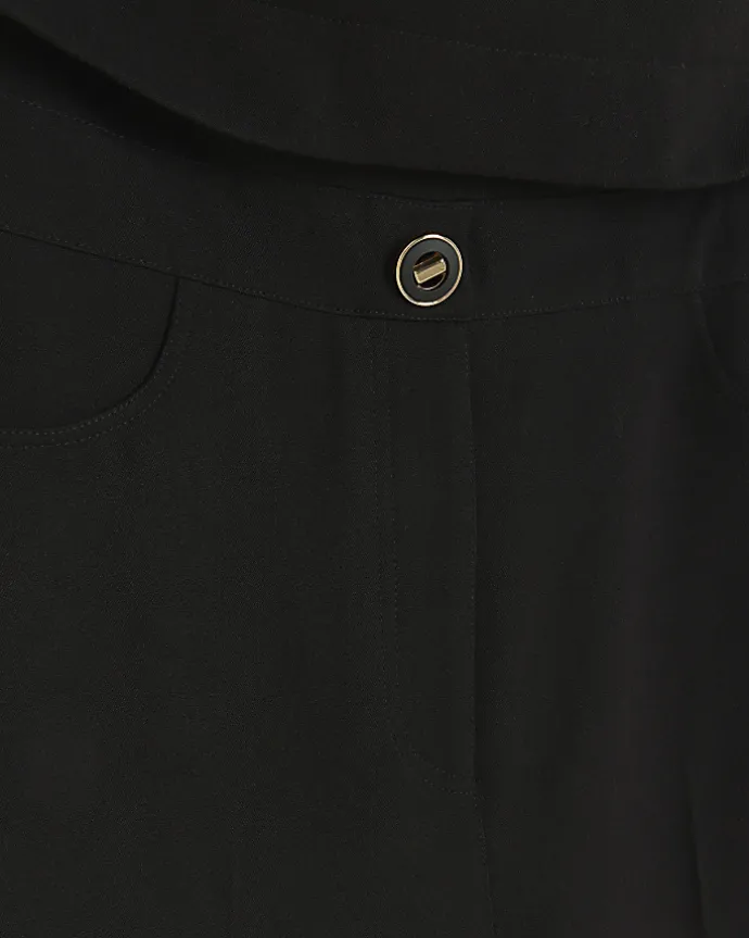Black blazer bandeau jumpsuit