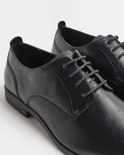 Black derby shoes