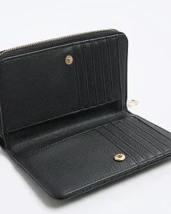 Black embossed envelope purse