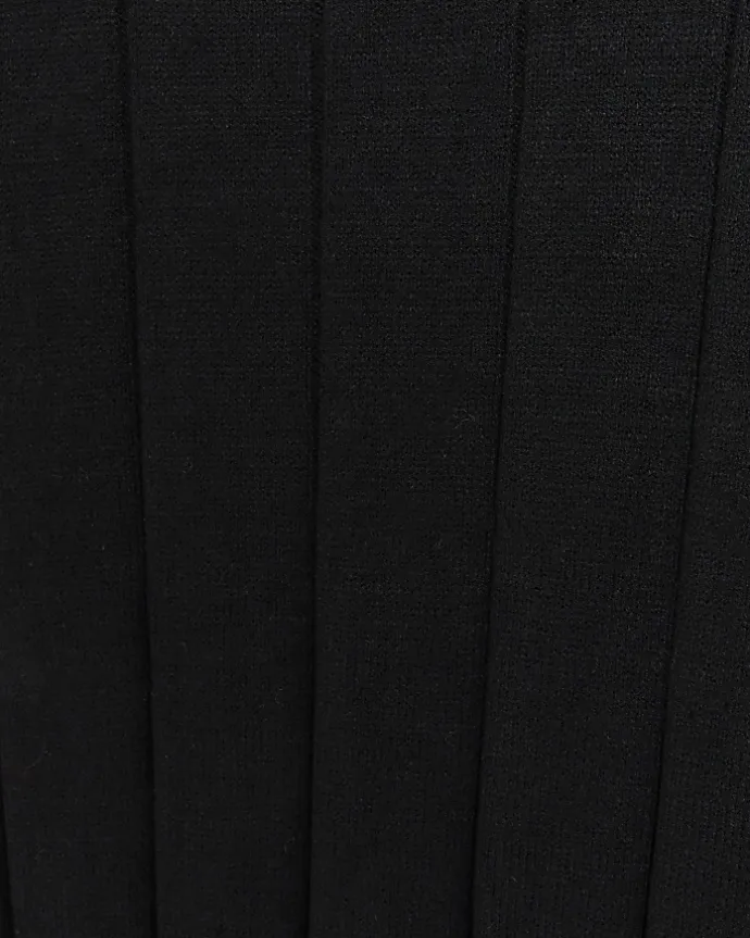 Black high neck jumper maxi dress