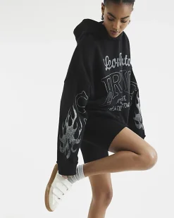 Black high waist cycling shorts