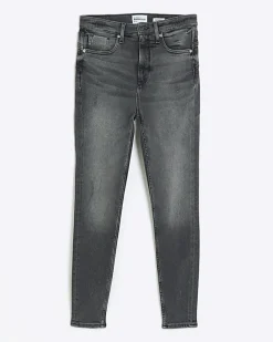Black high waisted bum sculpt skinny jeans