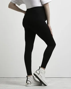 Black high waisted maternity leggings