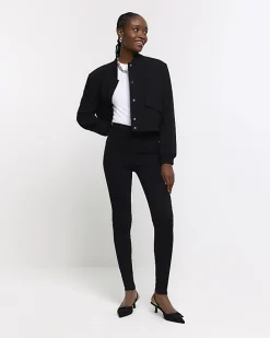 Black high waisted skinny jeans