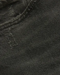 Black high waisted stove pipe straight jeans