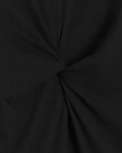 Black knot long sleeve t-shirt midi dress