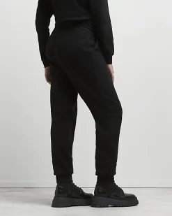 Black maternity joggers