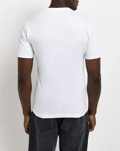 Black multipack of 5 muscle fit t-shirts