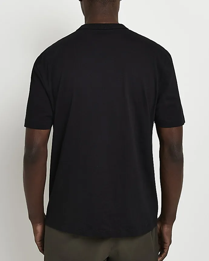 Black multipack of 5 regular fit t-shirts