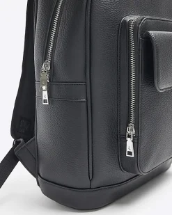 Black Pebbled Backpack
