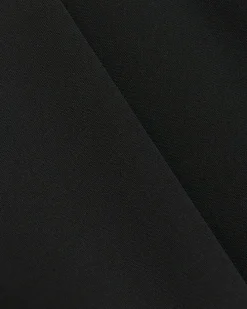 Black pleated wide leg trousers