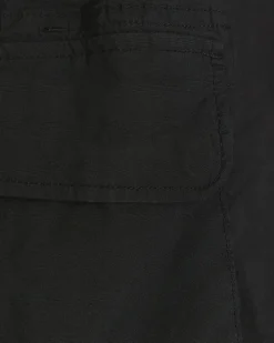 Black regular fit cargo shorts