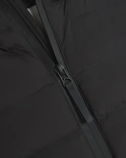 Black regular fit quilted puffer gilet
