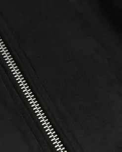 Black regular fit suedette bomber jacket