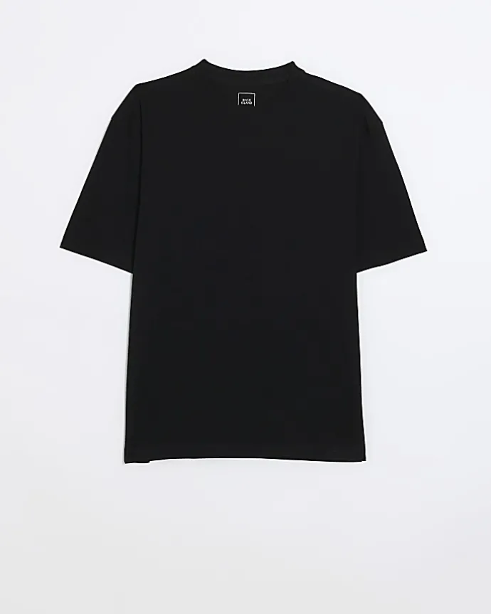 Black regular fit t-shirt