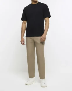 Black regular fit t-shirt