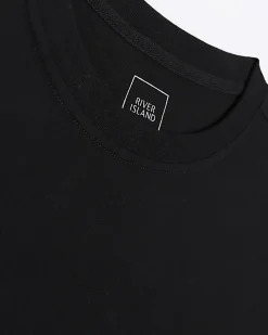 Black regular fit t-shirt