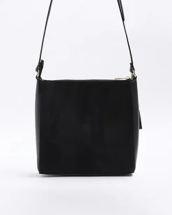Black RI monogram messenger bag