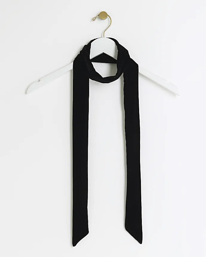 Black RI Studio velvet scarf