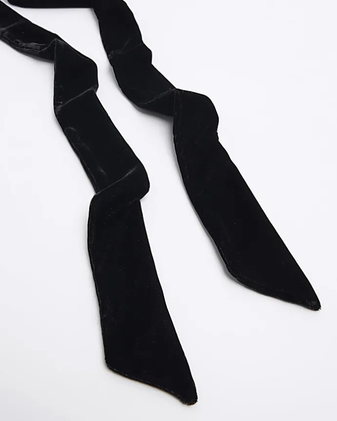 Black RI Studio velvet scarf