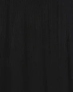 Black rib sleeveless bodycon maxi dress
