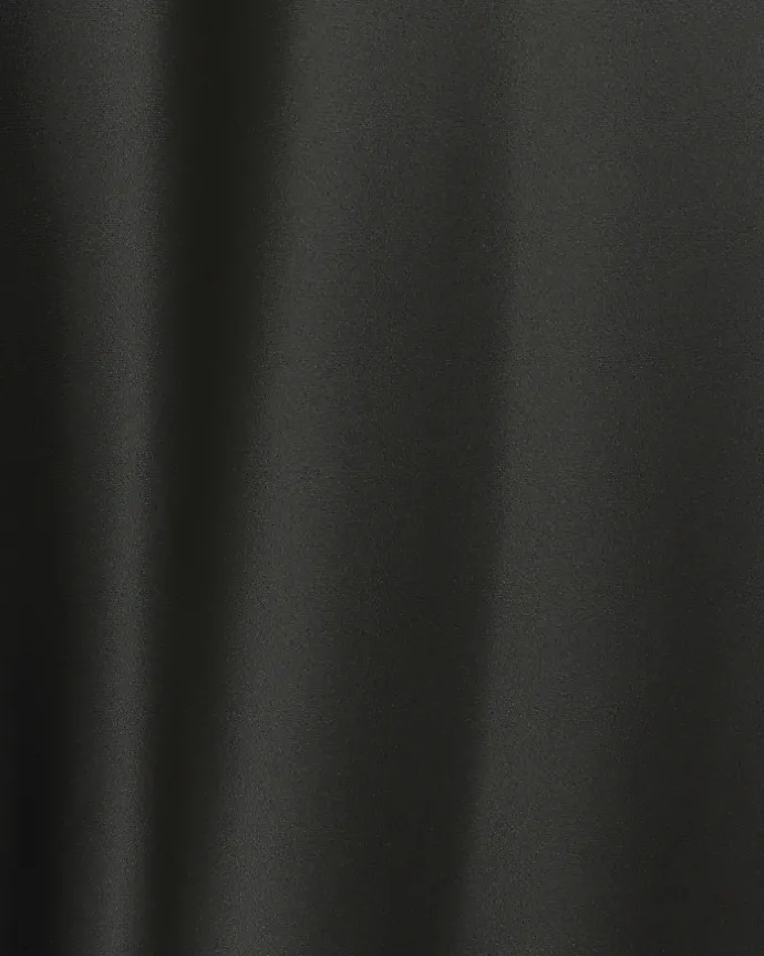 Black Satin Midi Skirt