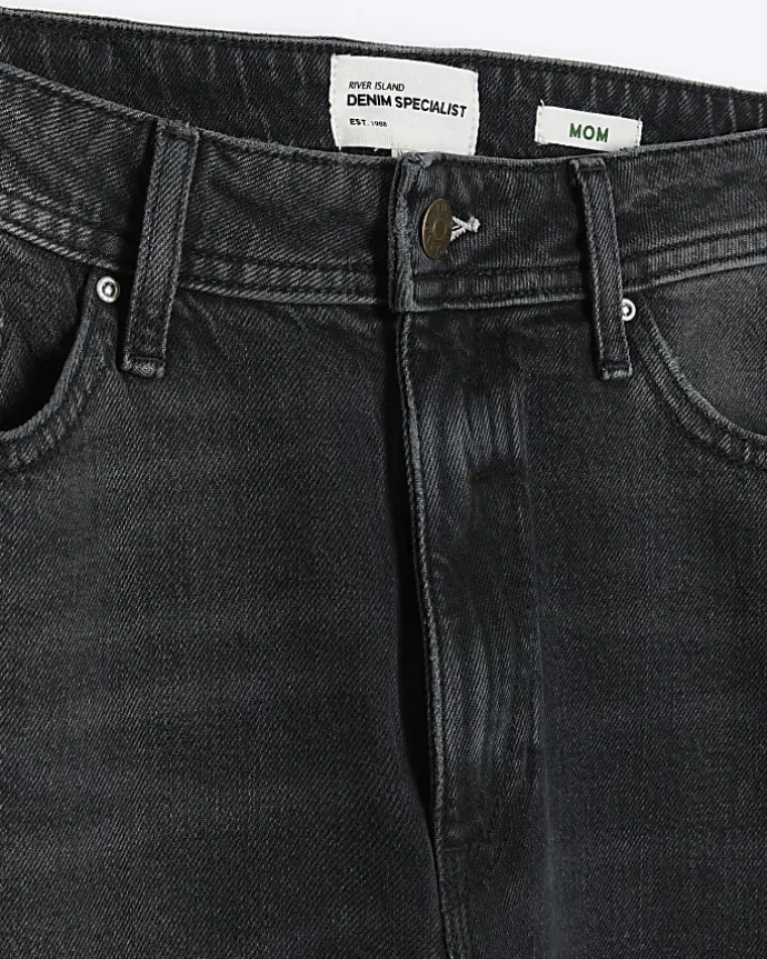 Black Sculpt Mom Jeans