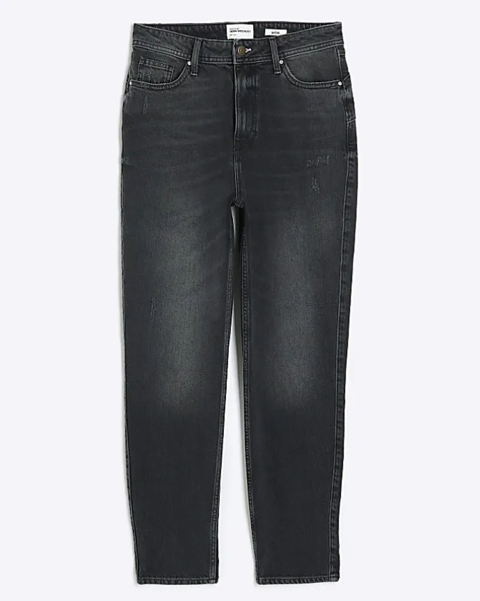 Black Sculpt Mom Jeans
