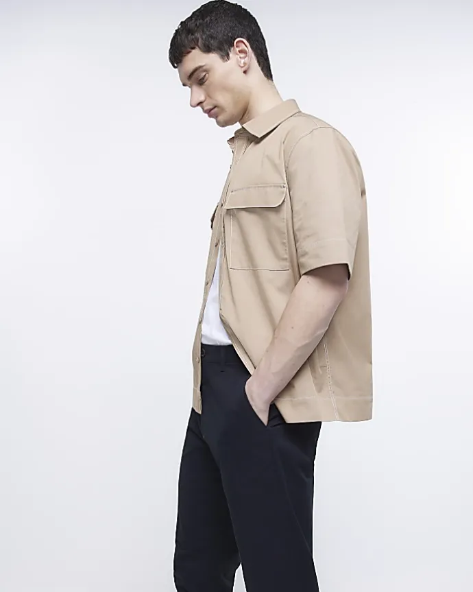 Black slim fit casual chino trousers