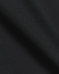 Black slim fit double cuff smart shirt