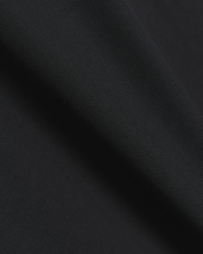 Black slim fit double cuff smart shirt