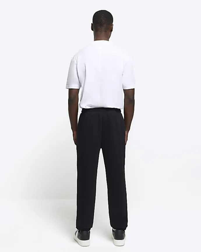 Black slim fit joggers
