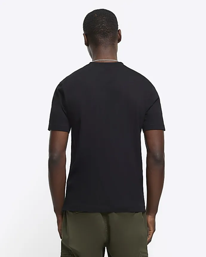 Black slim fit t-shirt
