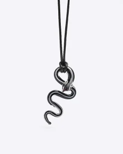 Black snake necklace