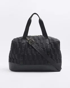 Black Soft Quilted Travel Bag