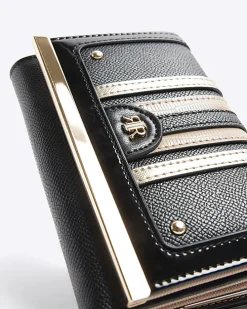 Black stripe purse