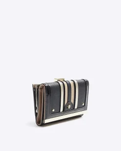 Black stripe purse