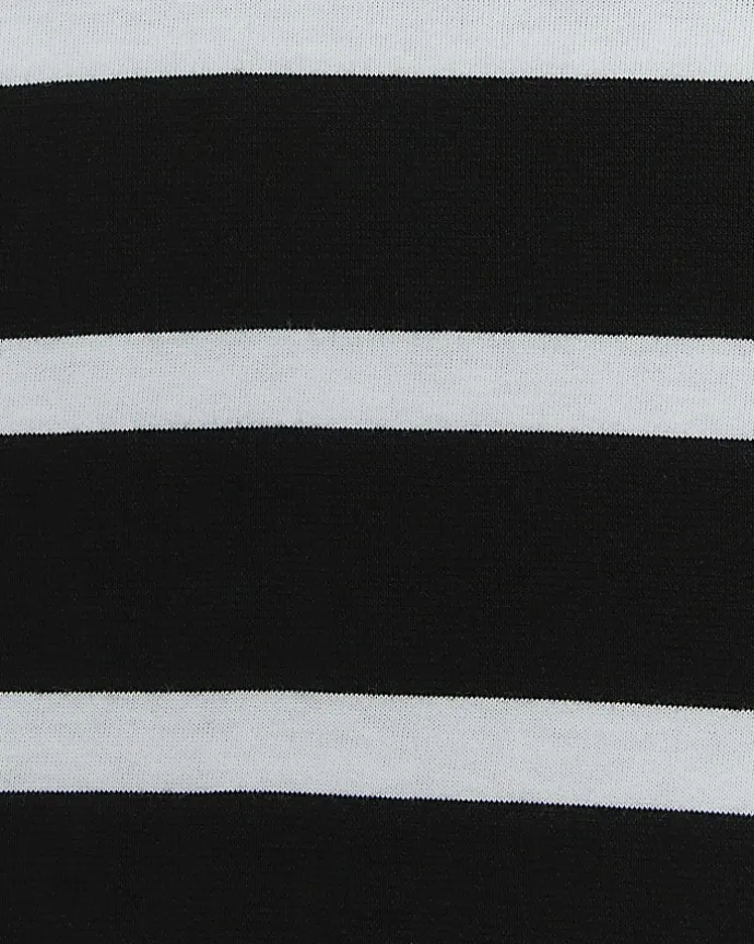 Black stripe t-shirt mini dress