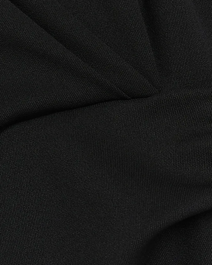 Black wrap buckle t-shirt mini dress