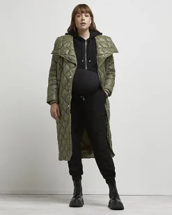 Black zip up maternity hoodie
