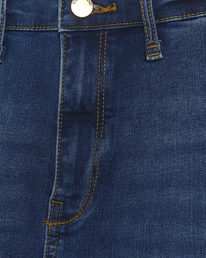 Blue high waisted skinny jeans