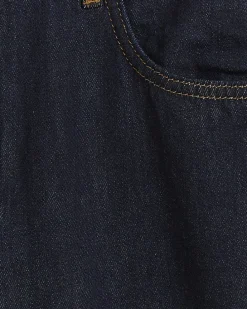 Blue mid rise loose baggy jeans
