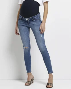 Blue Molly mid rise maternity skinny jeans